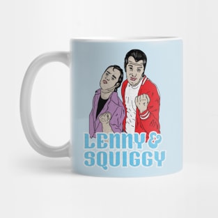 Retro Lenny and Squiggy Fan Art Design Mug